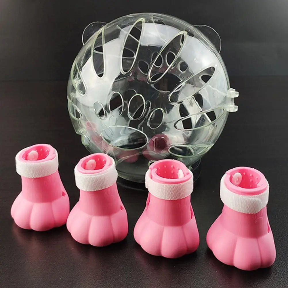 Wholesale Bulk Cat Muzzle Boots Set Anti Bite Breathable Space Hood Clear Cats Helmet With Paw Cover Portable Astronaut Helmet For Grooming  - Furbury