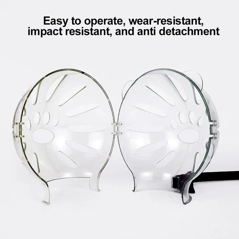 Wholesale Bulk Cat Muzzle Boots Set Anti Bite Breathable Space Hood Clear Cats Helmet With Paw Cover Portable Astronaut Helmet For Grooming  - Furbury