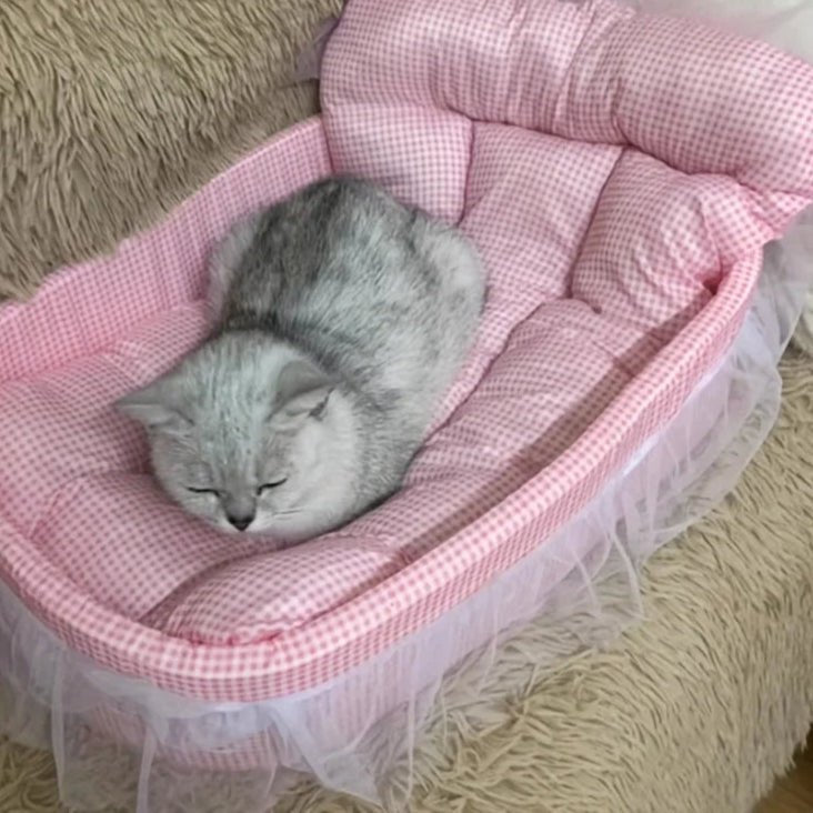 Wholesale Bulk Cat Princess Sofa Bed Washable and Removable - Universal Pet Mat for All Seasons Suitable for Cats and Dogs - Furbury