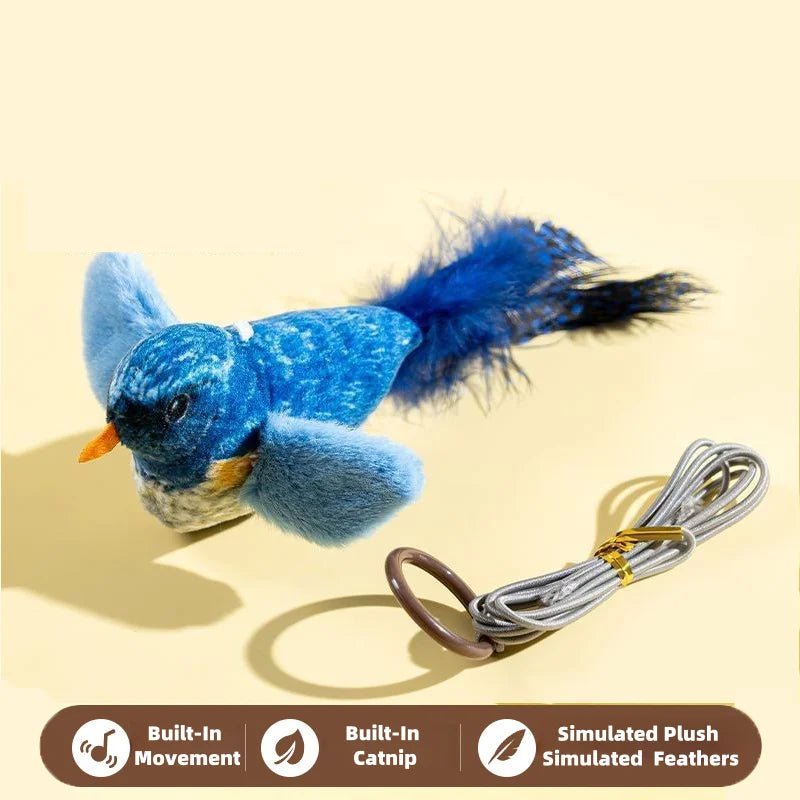 Wholesale Bulk Cat Toys For Indoor Cats Interactive Cat Toy Realistic Bird Sound Cat Toy Plush Cat Toy Catnip Cat Toy for Cats Kitten Toy - Furbury