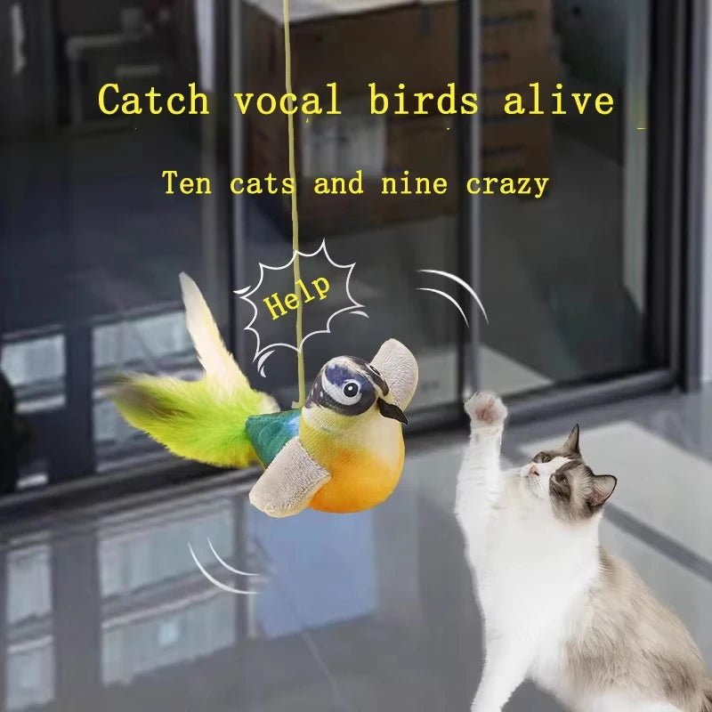 Wholesale Bulk Cat Toys For Indoor Cats Interactive Cat Toy Realistic Bird Sound Cat Toy Plush Cat Toy Catnip Cat Toy for Cats Kitten Toy - Furbury
