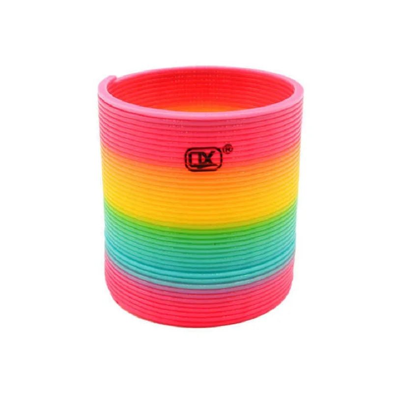 Wholesale Bulk Color Rainbow Circle Funny Magic Toys Early Development Educational Folding Plastic Spring Coil Children's Creative Magical Toys - Furbury