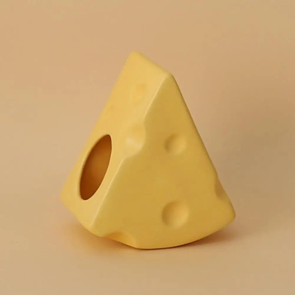 Wholesale Bulk Creative Cheese - Shaped Ceramics Hamster House Hideout - Cute Hamster Bed, Landscape Product To Keep Your Hamster Cool - Furbury