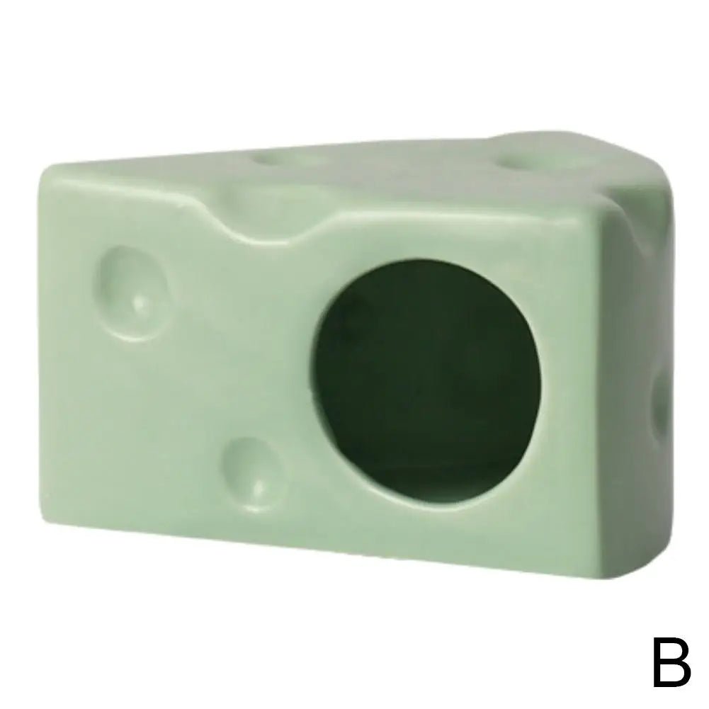 Wholesale Bulk Creative Cheese - Shaped Ceramics Hamster House Hideout - Cute Hamster Bed, Landscape Product To Keep Your Hamster Cool - Furbury