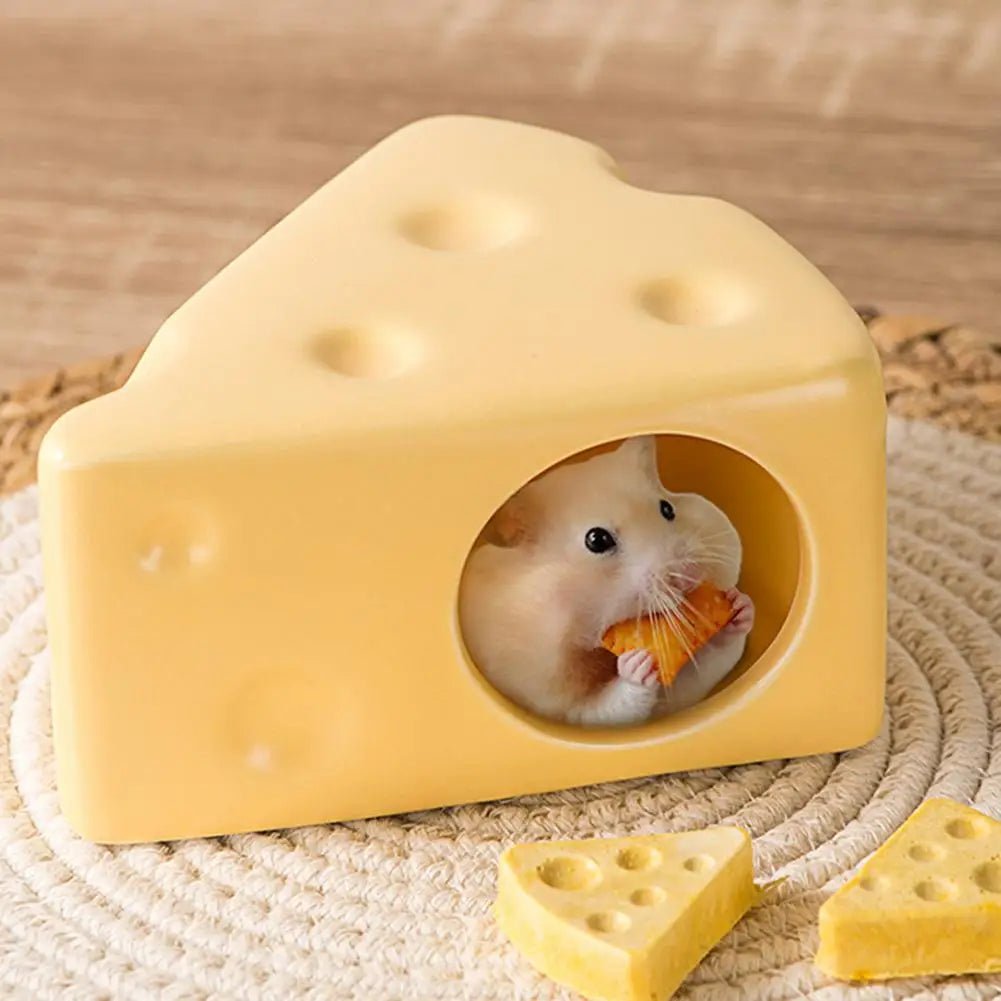 Wholesale Bulk Creative Cheese - Shaped Ceramics Hamster House Hideout - Cute Hamster Bed, Landscape Product To Keep Your Hamster Cool - Furbury