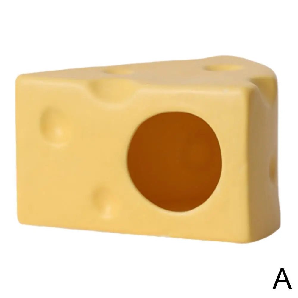 Wholesale Bulk Creative Cheese - Shaped Ceramics Hamster House Hideout - Cute Hamster Bed, Landscape Product To Keep Your Hamster Cool - Furbury
