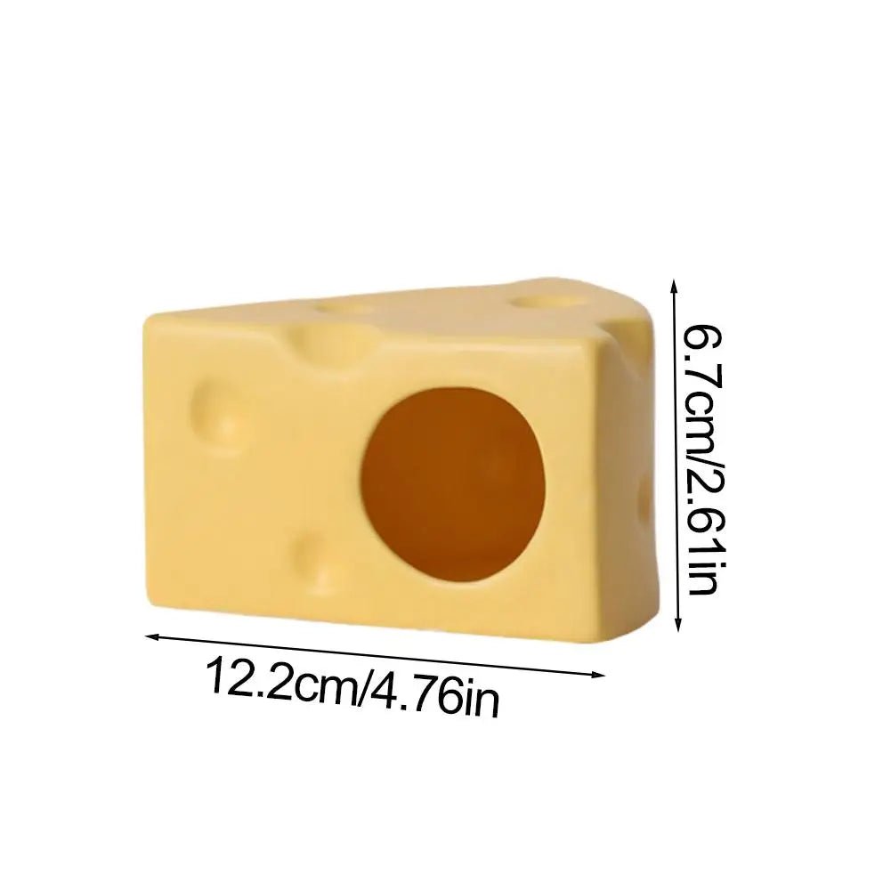 Wholesale Bulk Creative Cheese - Shaped Ceramics Hamster House Hideout - Cute Hamster Bed, Landscape Product To Keep Your Hamster Cool - Furbury