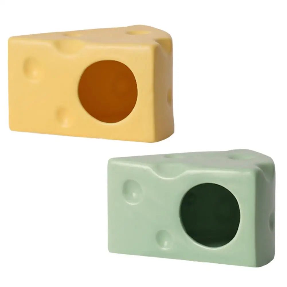 Wholesale Bulk Creative Cheese - Shaped Ceramics Hamster House Hideout - Cute Hamster Bed, Landscape Product To Keep Your Hamster Cool - Furbury