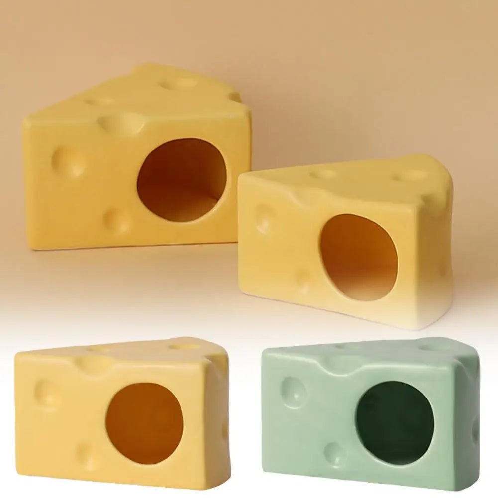 Wholesale Bulk Creative Cheese - Shaped Ceramics Hamster House Hideout - Cute Hamster Bed, Landscape Product To Keep Your Hamster Cool - Furbury
