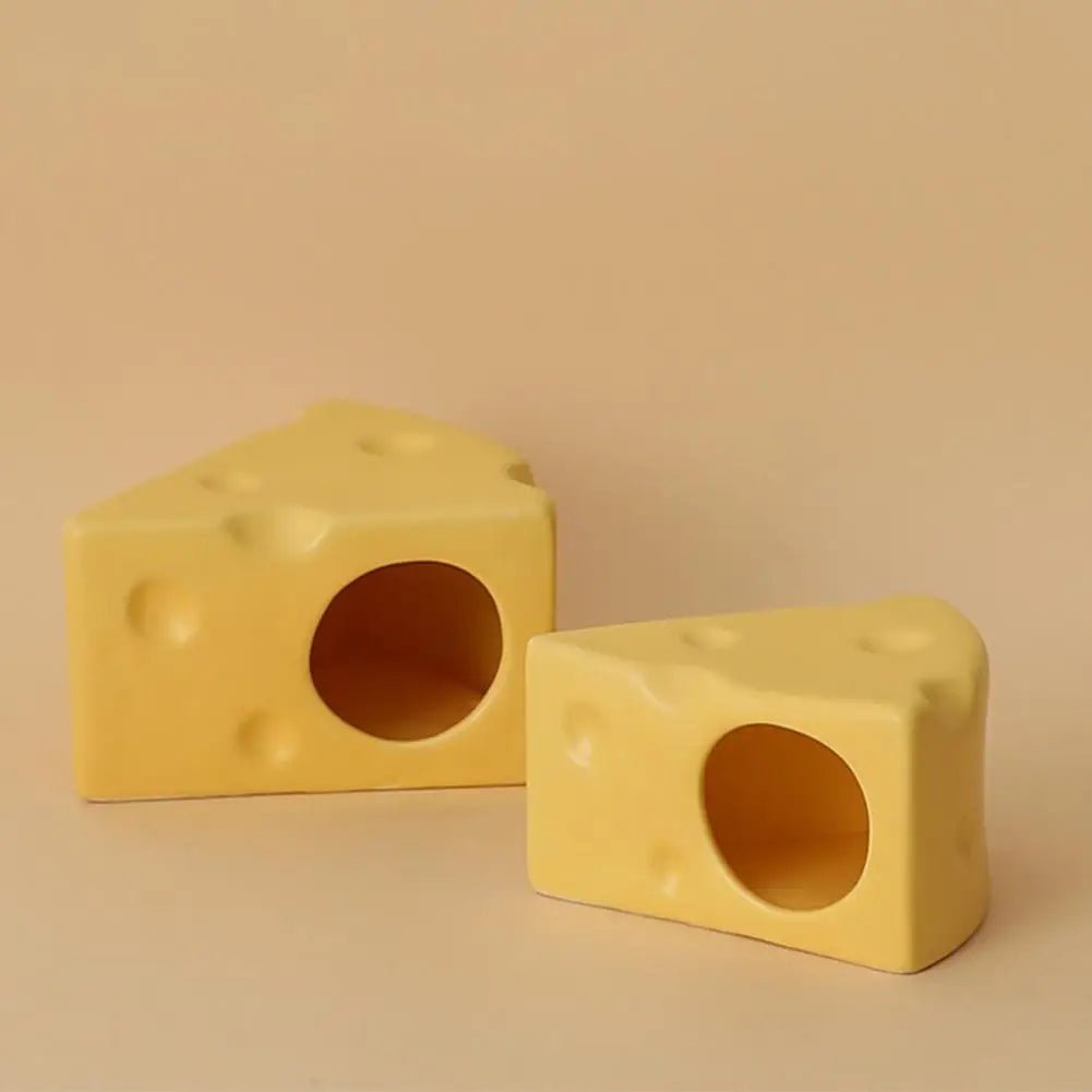 Wholesale Bulk Creative Cheese - Shaped Ceramics Hamster House Hideout - Cute Hamster Bed, Landscape Product To Keep Your Hamster Cool - Furbury