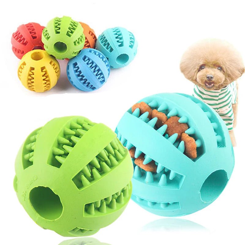 Wholesale Bulk Dog Ball Toys for Small Dogs Interactive Elasticity Puppy Chew Toy Tooth Cleaning Rubber Food Ball Toy Pet Stuff Accessories - Furbury
