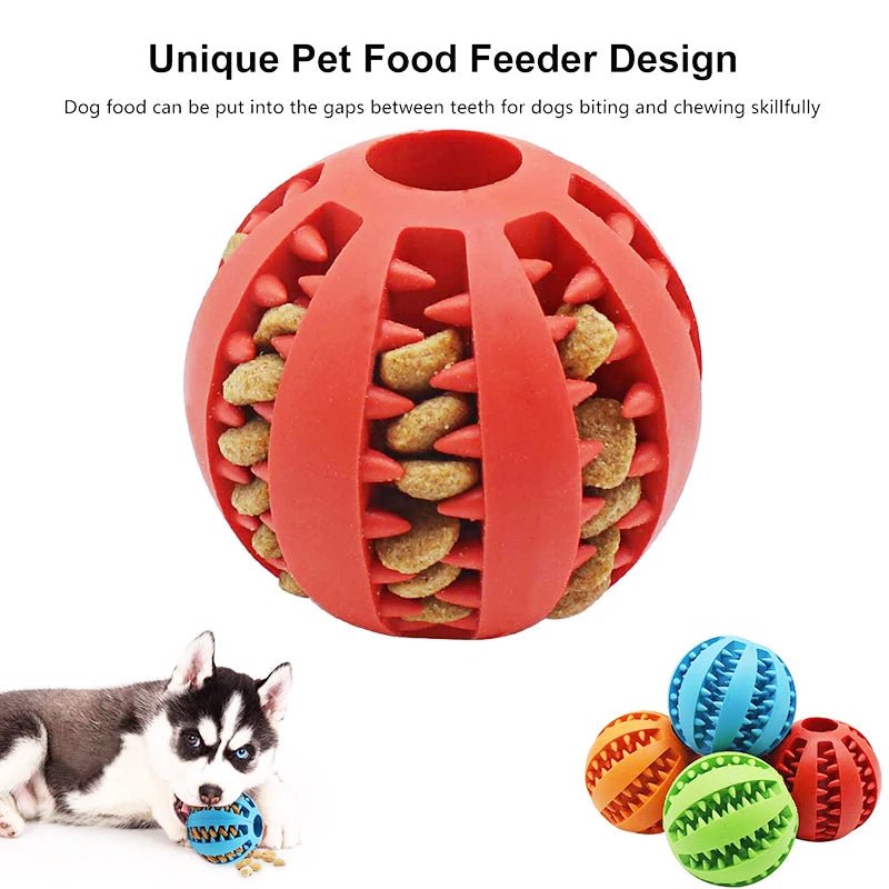 Wholesale Bulk Dog Ball Toys for Small Dogs Interactive Elasticity Puppy Chew Toy Tooth Cleaning Rubber Food Ball Toy Pet Stuff Accessories - Furbury