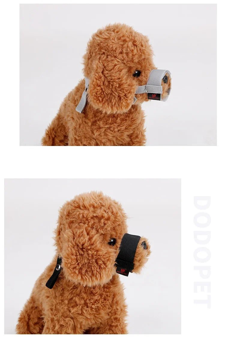 Wholesale Bulk Dog Muzzle Anti - bite Stop Barking Adjusting Straps Mask for Small Dogs Soft Nylon Dog Muzzle Breathable Stop Barking Mouth Cover - Furbury