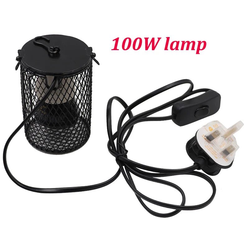 Wholesale Bulk E27 Pet Heating Lamp for Turtle Snake lizard Infrared Ceramic Emitter Heat Light 50W/75W/100W Reptile Lamp Reptile Light EU Plug - Furbury