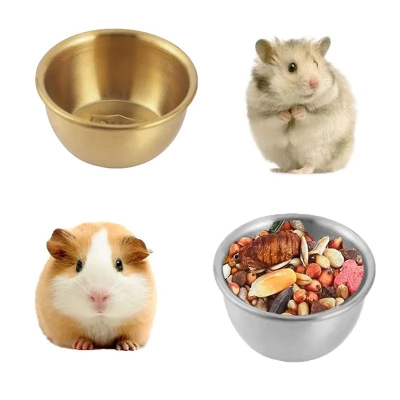Wholesale Bulk Hamster Bowl Stainless Steel Hamster Feeder Bowl for Small Animal Hamster Hedgehog Chinchilla Rat Feeder Guinea Pigs Assessories - Furbury