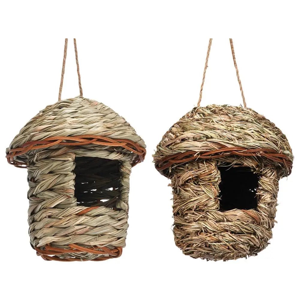 Wholesale Bulk Handwoven Straw Bird Nest Parrot Hatching Outdoor Garden Hanging Hatching Breeding House Nest Bird Accessory - Furbury