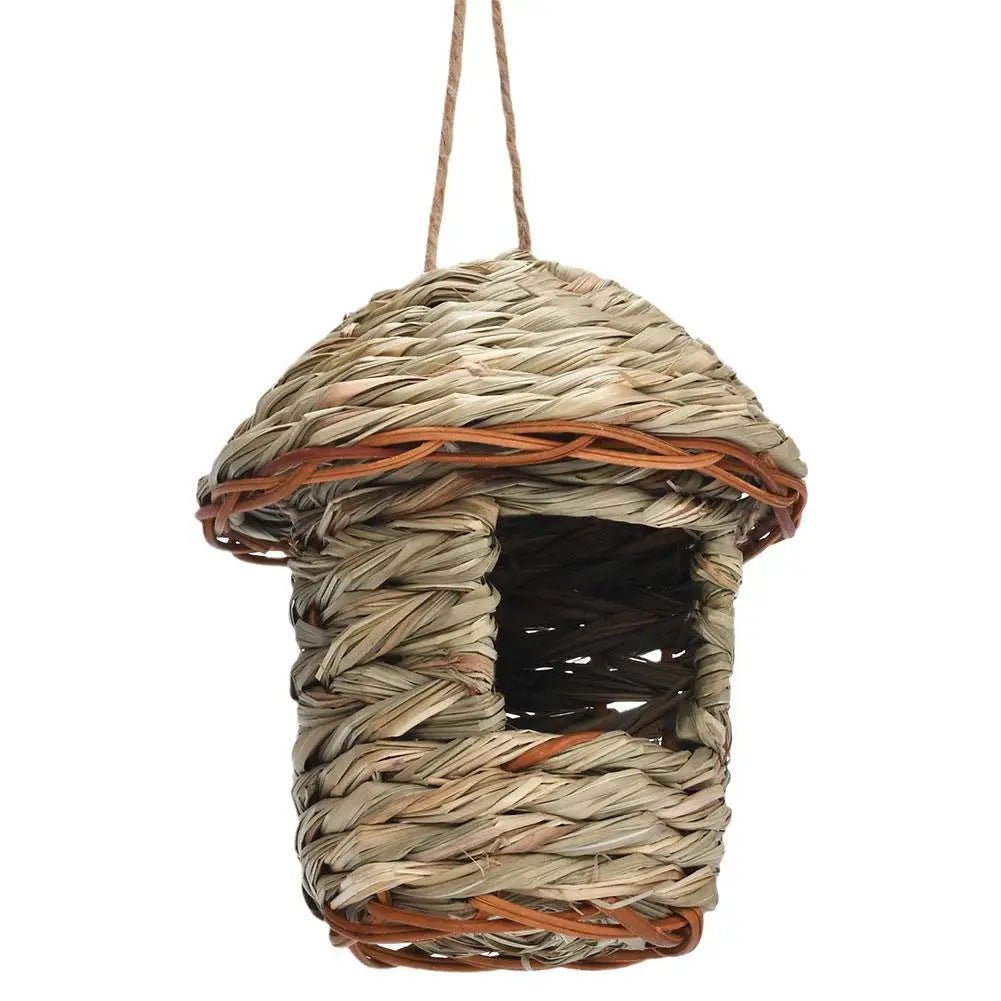 Wholesale Bulk Handwoven Straw Bird Nest Parrot Hatching Outdoor Garden Hanging Hatching Breeding House Nest Bird Accessory - Furbury
