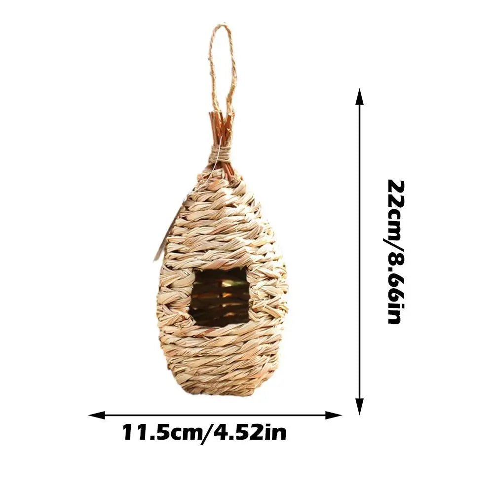 Wholesale Bulk Handwoven Straw Bird Nest Parrot Hatching Outdoor Garden Hanging Hatching Breeding House Nest Bird Accessory - Furbury