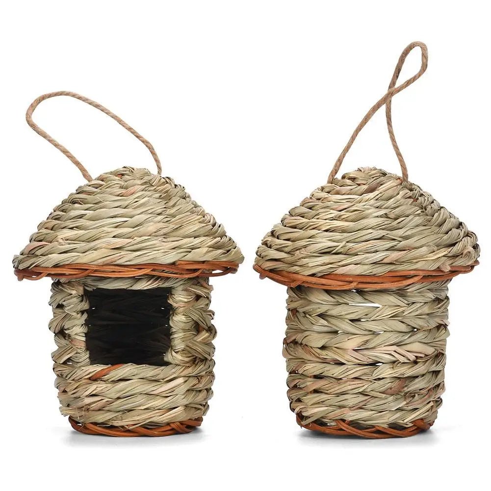 Wholesale Bulk Handwoven Straw Bird Nest Parrot Hatching Outdoor Garden Hanging Hatching Breeding House Nest Bird Accessory - Furbury