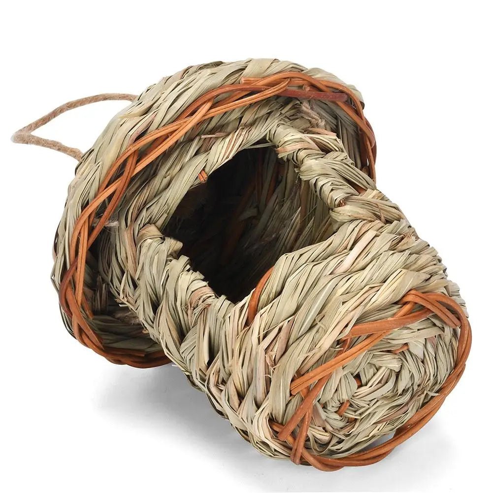 Wholesale Bulk Handwoven Straw Bird Nest Parrot Hatching Outdoor Garden Hanging Hatching Breeding House Nest Bird Accessory - Furbury
