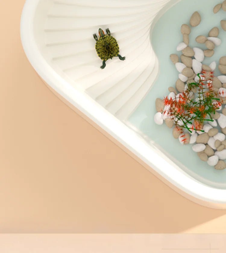 Wholesale Bulk Household turtle tank, ecological dedicated lazy tabletop, small sun drying table, fish tank, water and land breeding tank 220V - Furbury