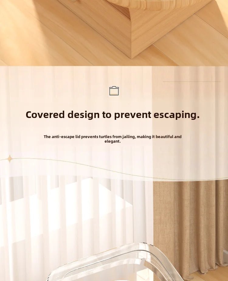 Wholesale Bulk Household turtle tank, ecological dedicated lazy tabletop, small sun drying table, fish tank, water and land breeding tank 220V - Furbury