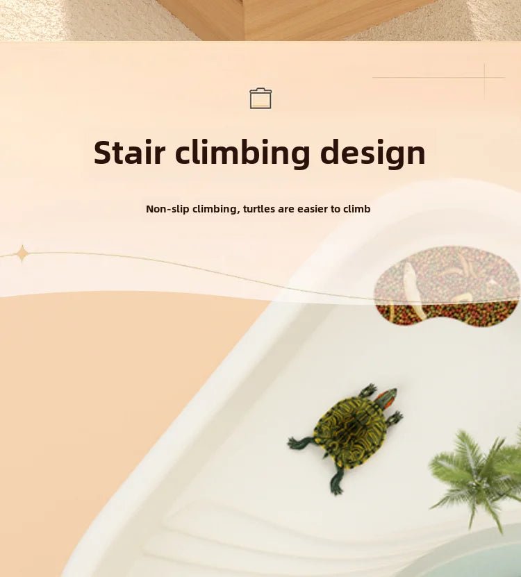 Wholesale Bulk Household turtle tank, ecological dedicated lazy tabletop, small sun drying table, fish tank, water and land breeding tank 220V - Furbury