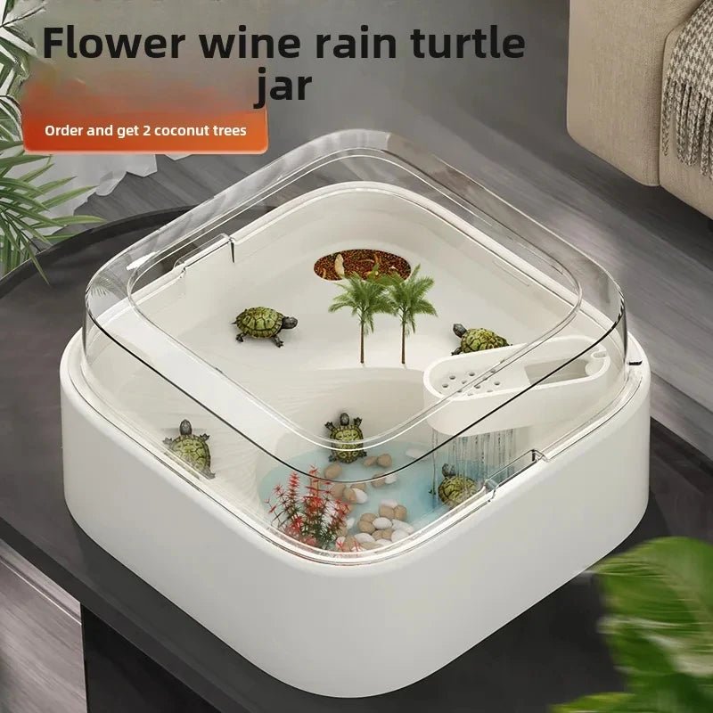 Wholesale Bulk Household turtle tank, ecological dedicated lazy tabletop, small sun drying table, fish tank, water and land breeding tank 220V - Furbury