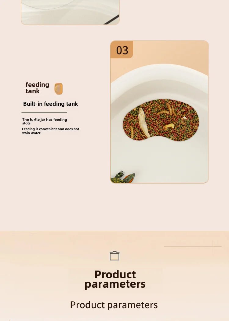 Wholesale Bulk Household turtle tank, ecological dedicated lazy tabletop, small sun drying table, fish tank, water and land breeding tank 220V - Furbury