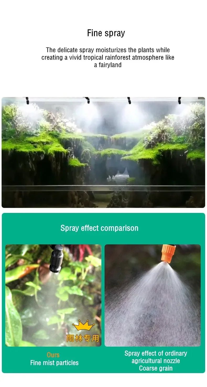 Wholesale Bulk Intelligent Reptile Spray System Mist Rainforest Tank Spray System Kit Sprinkler Control Terrariums Humidifier Electronic Timer - Furbury