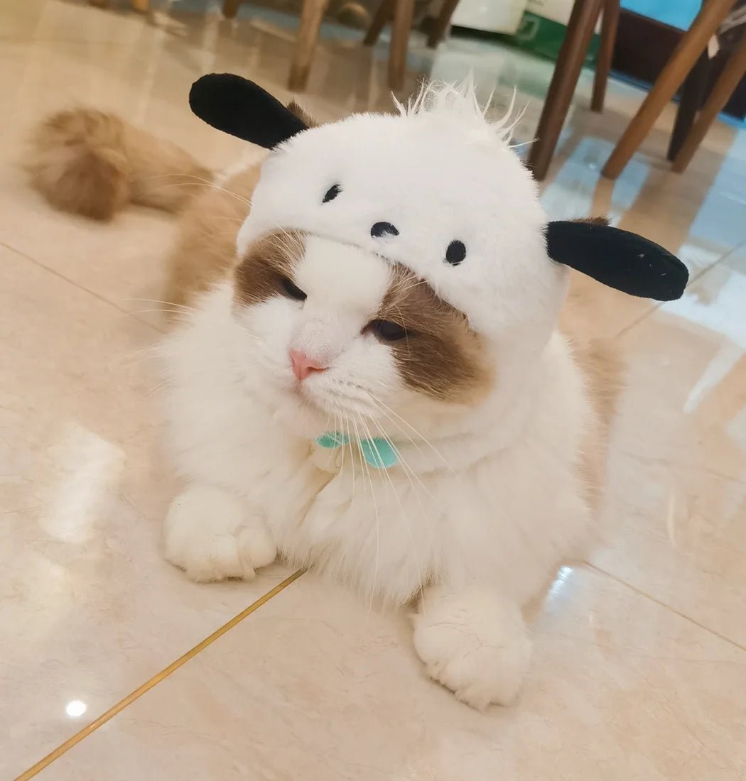 Wholesale Bulk Kawaii Sanrio Pet Hat Hello Kittys Cinnamoroll Accessories Cute Cartoon Anime Plush Puppy Cat Doll Headgear Toys for Girls Gift - Furbury