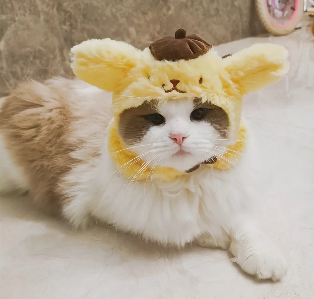 Wholesale Bulk Kawaii Sanrio Pet Hat Hello Kittys Cinnamoroll Accessories Cute Cartoon Anime Plush Puppy Cat Doll Headgear Toys for Girls Gift - Furbury