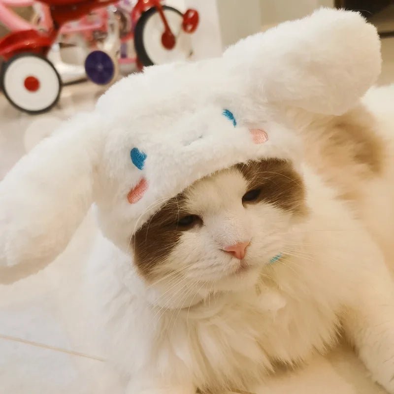 Wholesale Bulk Kawaii Sanrio Pet Hat Hello Kittys Cinnamoroll Accessories Cute Cartoon Anime Plush Puppy Cat Doll Headgear Toys for Girls Gift - Furbury