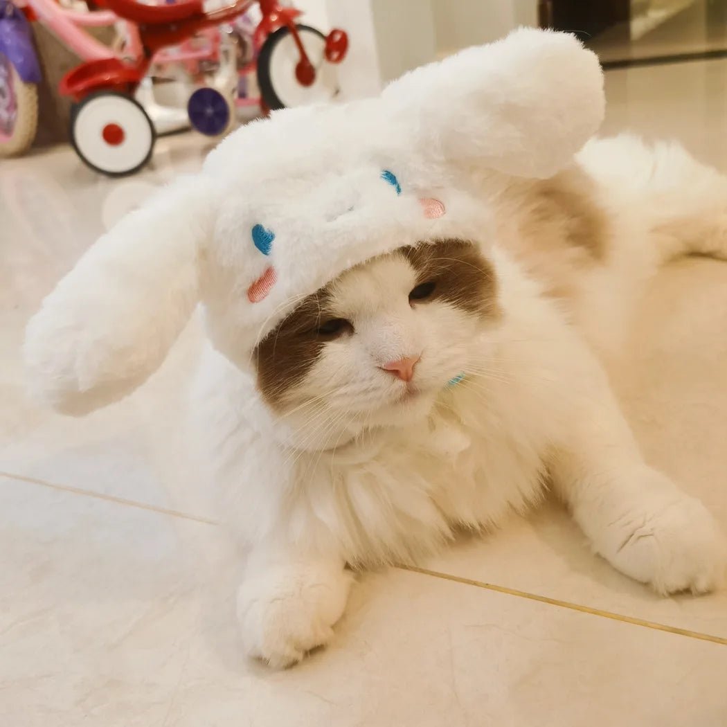 Wholesale Bulk Kawaii Sanrio Pet Hat Hello Kittys Cinnamoroll Accessories Cute Cartoon Anime Plush Puppy Cat Doll Headgear Toys for Girls Gift - Furbury