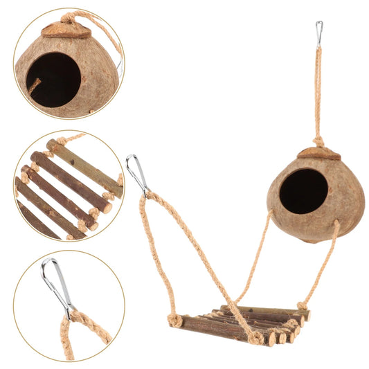 Wholesale Bulk Lizard Tank Accessories Terrarium Hideout House Gecko with Ladder Decorations Reptile Mini Turtles Spider Enclosure - Furbury