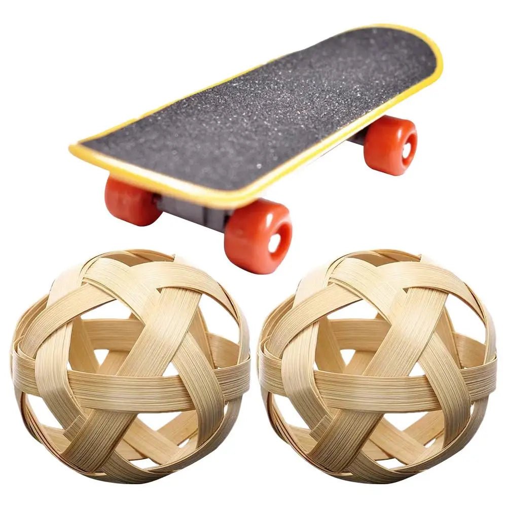 Wholesale Bulk Mini Small Skateboard For Turtles Parrot Toy with 2 Turtle Feeding Ball Fruit Vegetable Holder Finger Skate Board For Tortoise - Furbury