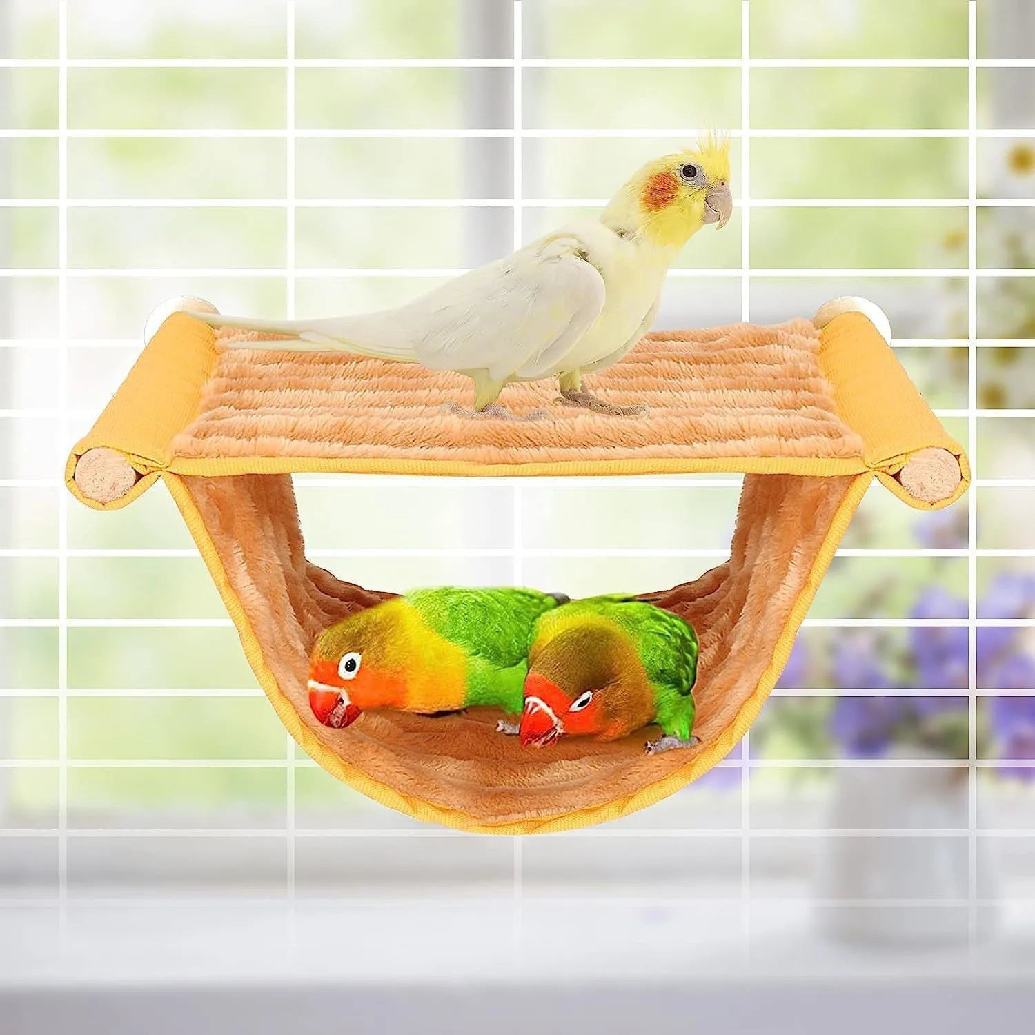 Wholesale Bulk Multi - colored Detachable and Washable Hanging Cradles for Parrot and Pet Hamster on Windowsill for Warmth - Furbury