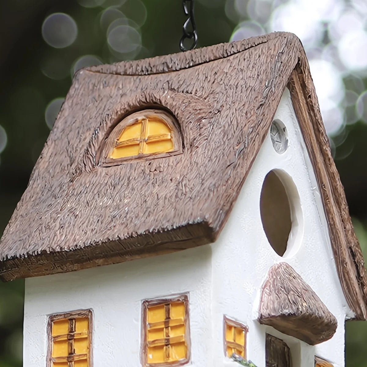 Wholesale Bulk Outdoors Decorative Bird House Hanging Bird's Feeder Resin Yard Country Crafts Landscape Ornaments Bird Parrot Nest Box - Furbury