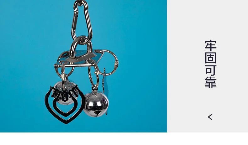 Wholesale Bulk Parrot 304 Stainless Steel Toy Gnawing Climbing Large Medium - sized Diamond Gray Machine Puzzle Bird Cage Display Rack Hanging - Furbury