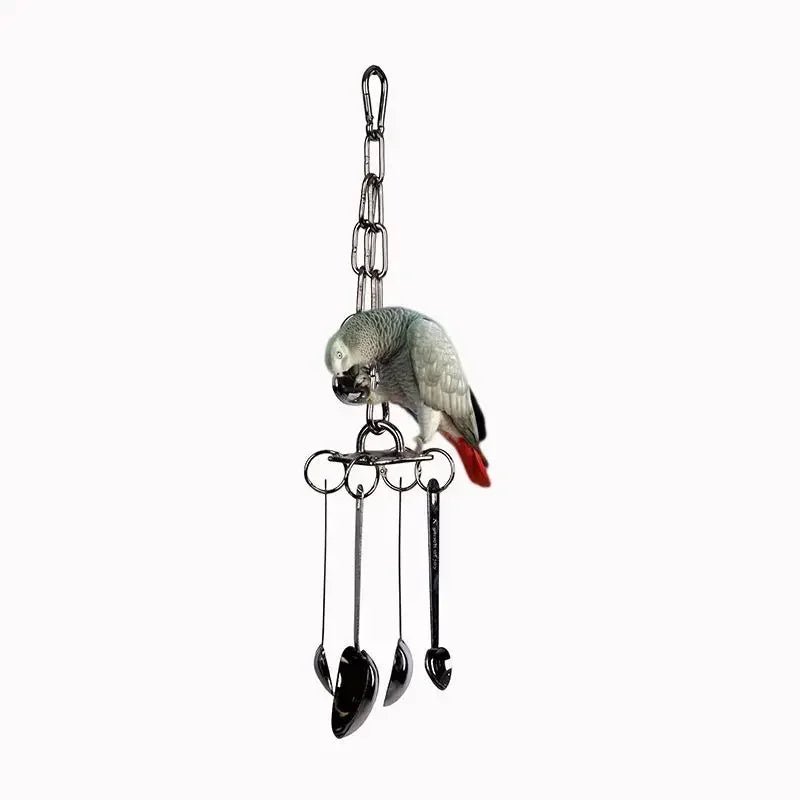 Wholesale Bulk Parrot 304 Stainless Steel Toy Gnawing Climbing Large Medium - sized Diamond Gray Machine Puzzle Bird Cage Display Rack Hanging - Furbury