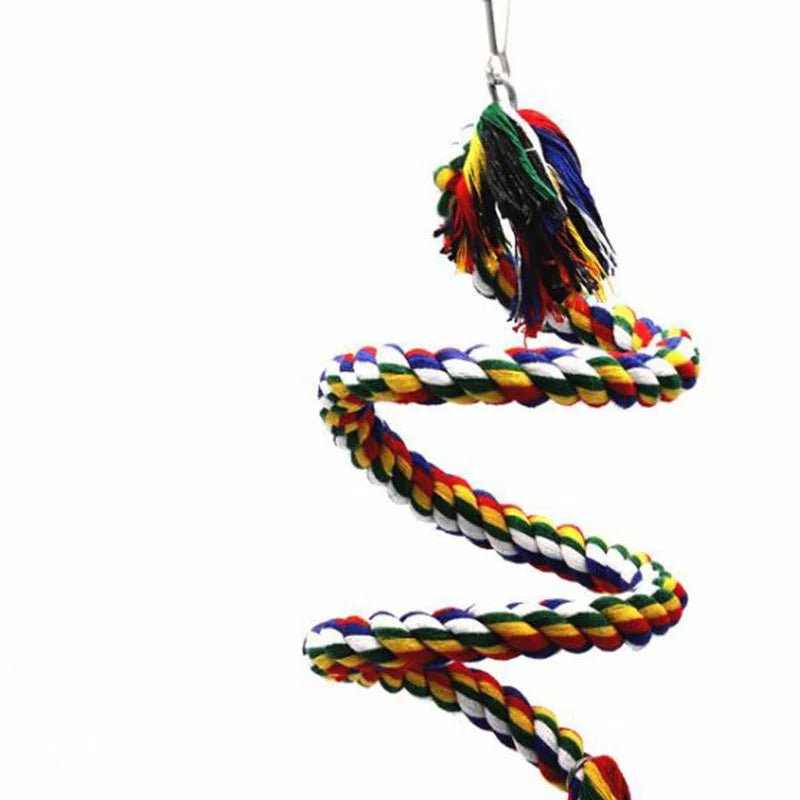 Wholesale Bulk Parrot Toy Wicker Rope Hanging Braided Budgie Chew Bird Cage Cockatiel Toy Pet Stand Training Accessories Bite Swing Supplies - Furbury
