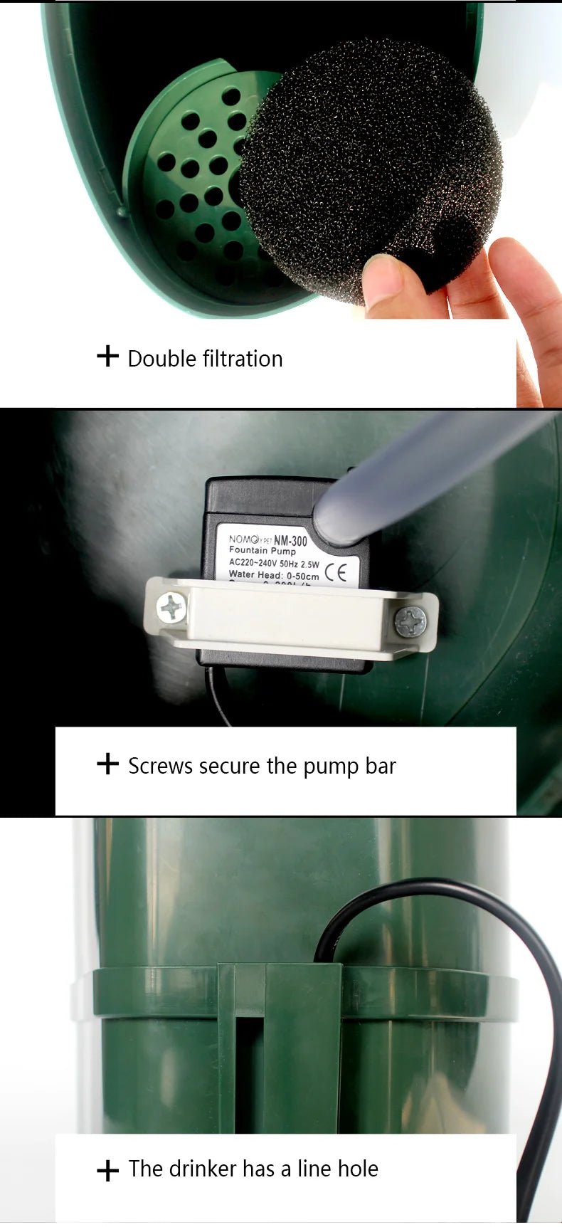 Wholesale Bulk Plant - Like Watering Vessel Landscape Decoration Waterfall Drink Fountain Reptile Live Water Drinking Fountain for Lizard Special - Furbury