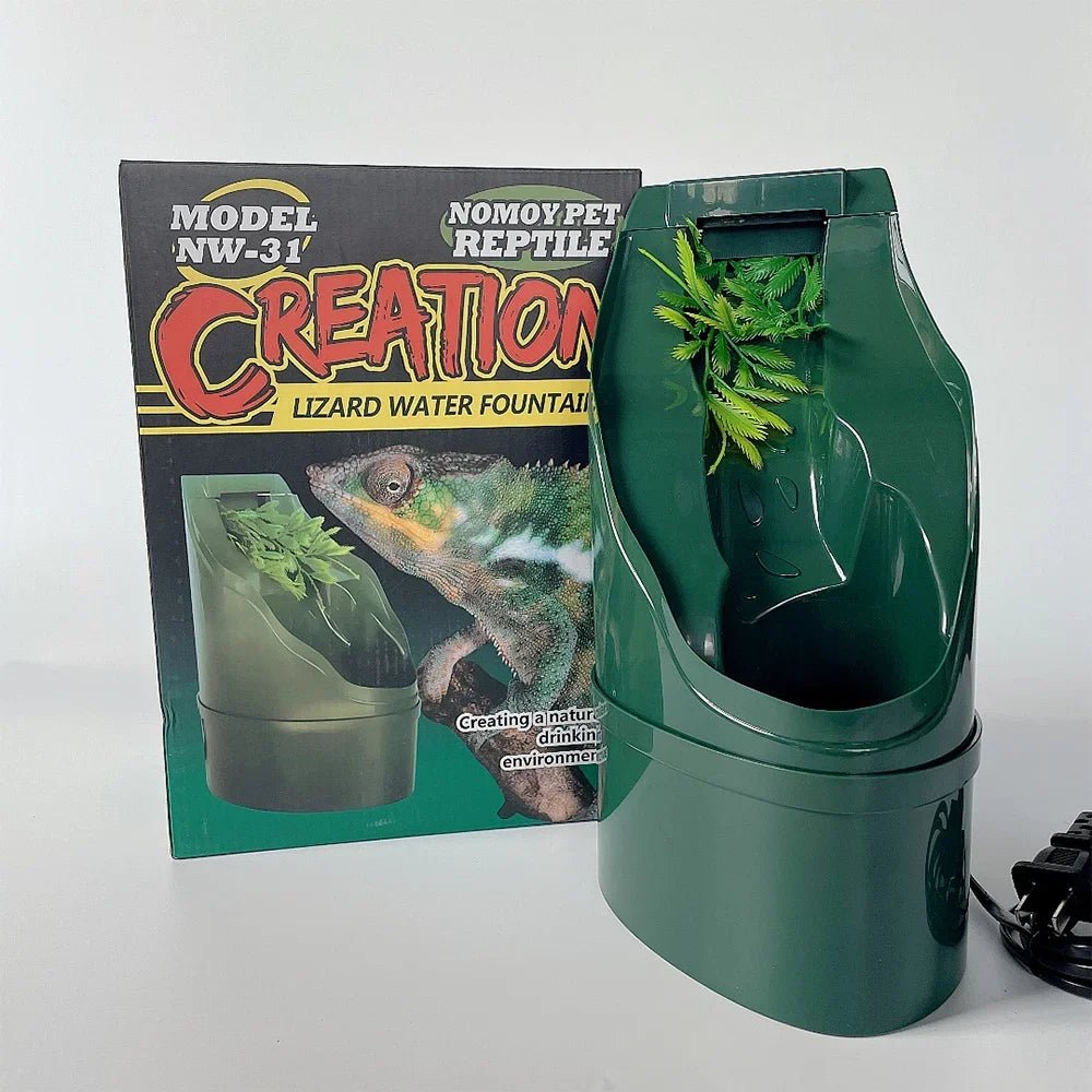 Wholesale Bulk Plant - Like Watering Vessel Landscape Decoration Waterfall Drink Fountain Reptile Live Water Drinking Fountain for Lizard Special - Furbury