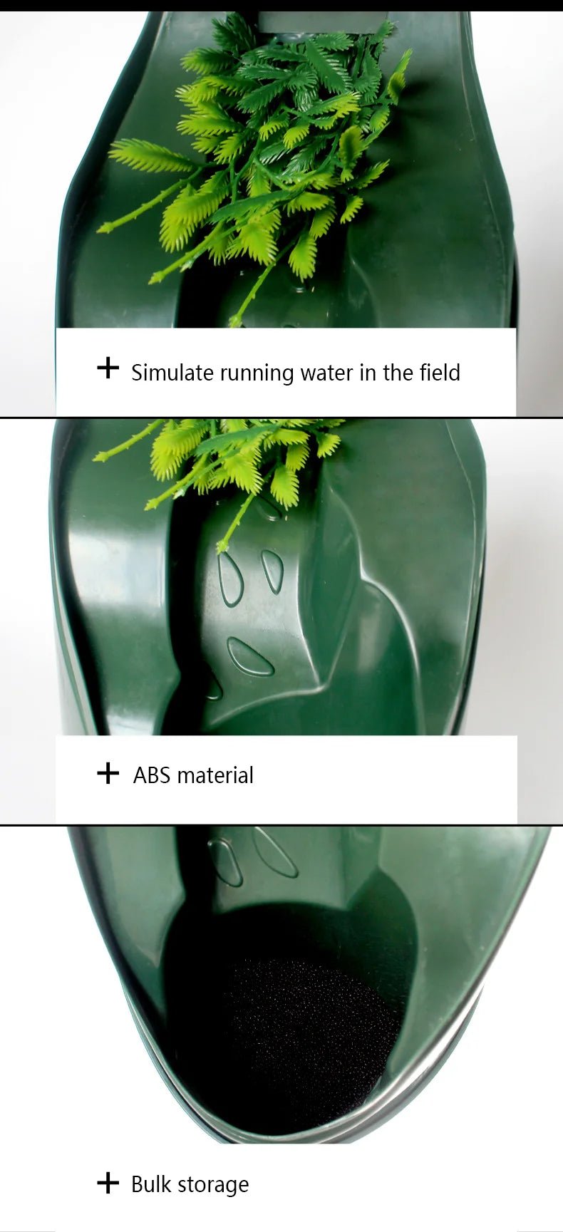 Wholesale Bulk Plant - Like Watering Vessel Landscape Decoration Waterfall Drink Fountain Reptile Live Water Drinking Fountain for Lizard Special - Furbury