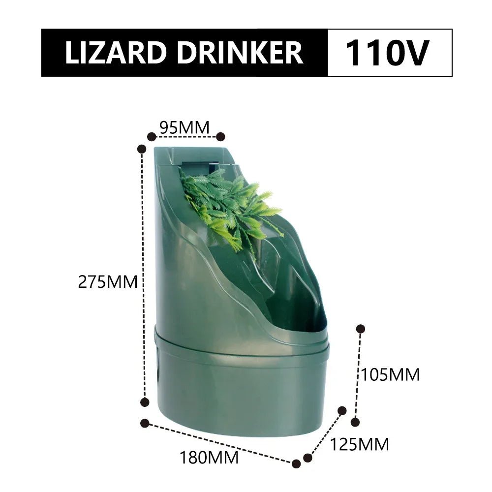 Wholesale Bulk Plant - Like Watering Vessel Landscape Decoration Waterfall Drink Fountain Reptile Live Water Drinking Fountain for Lizard Special - Furbury