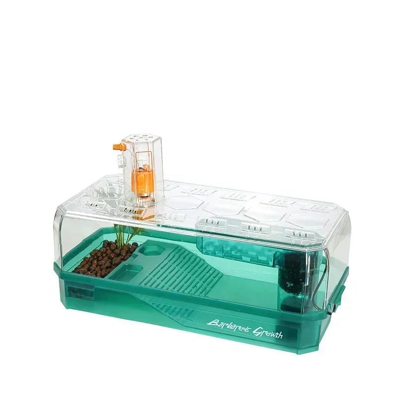 Wholesale Bulk Plastic Transparency Turtle Tank House Turtle Anti - Escape Cage Reptiles Habitat with Areas To Breed Feed Swim Basking Platform - Furbury