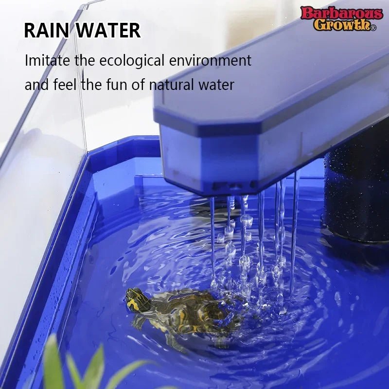 Wholesale Bulk Plastic Transparency Turtle Tank House Turtle Anti - Escape Cage Reptiles Habitat with Areas To Breed Feed Swim Basking Platform - Furbury