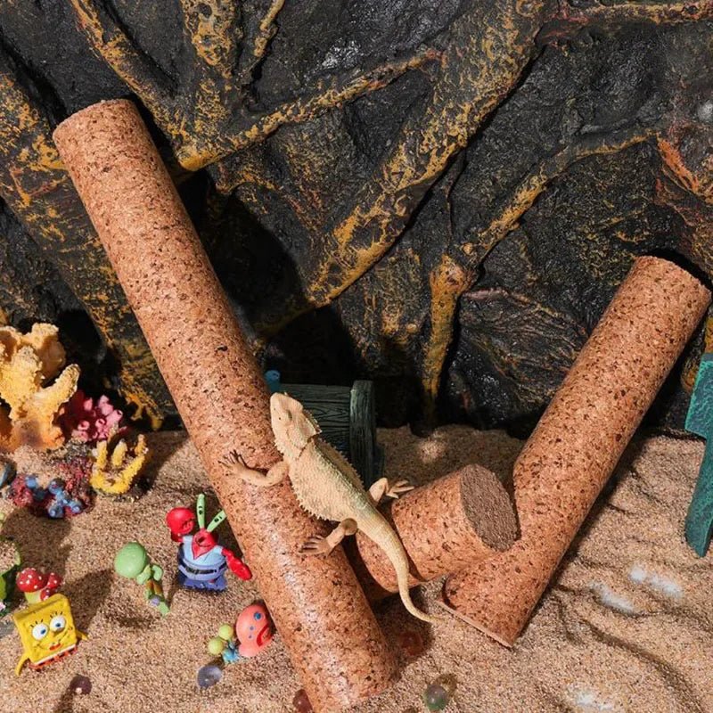 Wholesale Bulk Reptile Accessories Soft Wood Climbing Branch Wooden Toy Decor Terrarium Rack Tank Standing Lizard Tree Crested gecko - Furbury