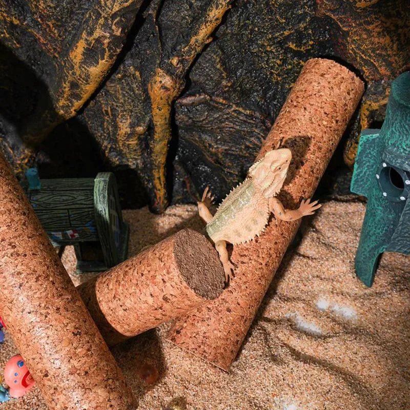 Wholesale Bulk Reptile Accessories Soft Wood Climbing Branch Wooden Toy Decor Terrarium Rack Tank Standing Lizard Tree Crested gecko - Furbury