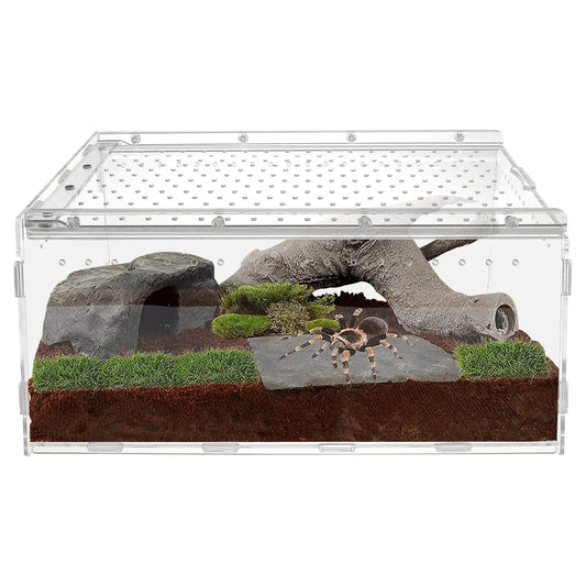 Wholesale Bulk Reptile Box Terrarium for Reptiles Spider Cage Acrylic Enclosure Racks Tank Crawl House Water Turtles - Furbury